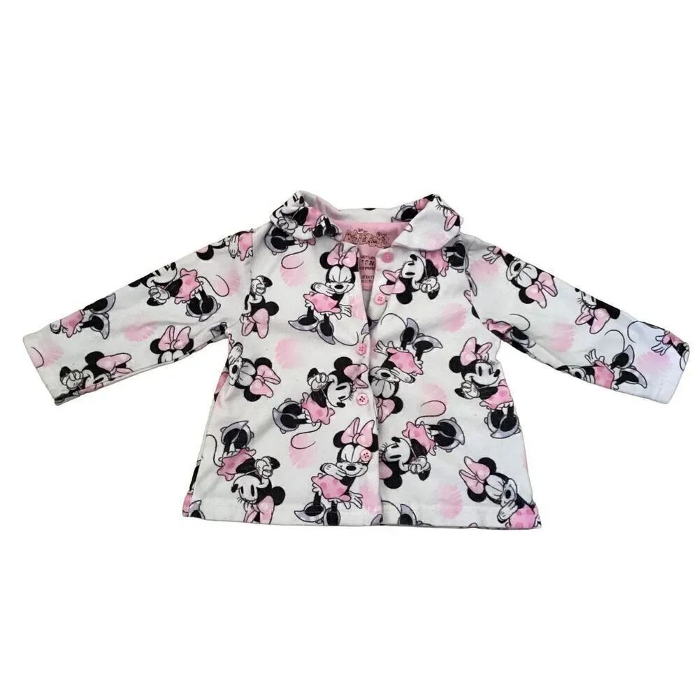 18M Minnie Mouse Disney Button Up Shirt Cartoon